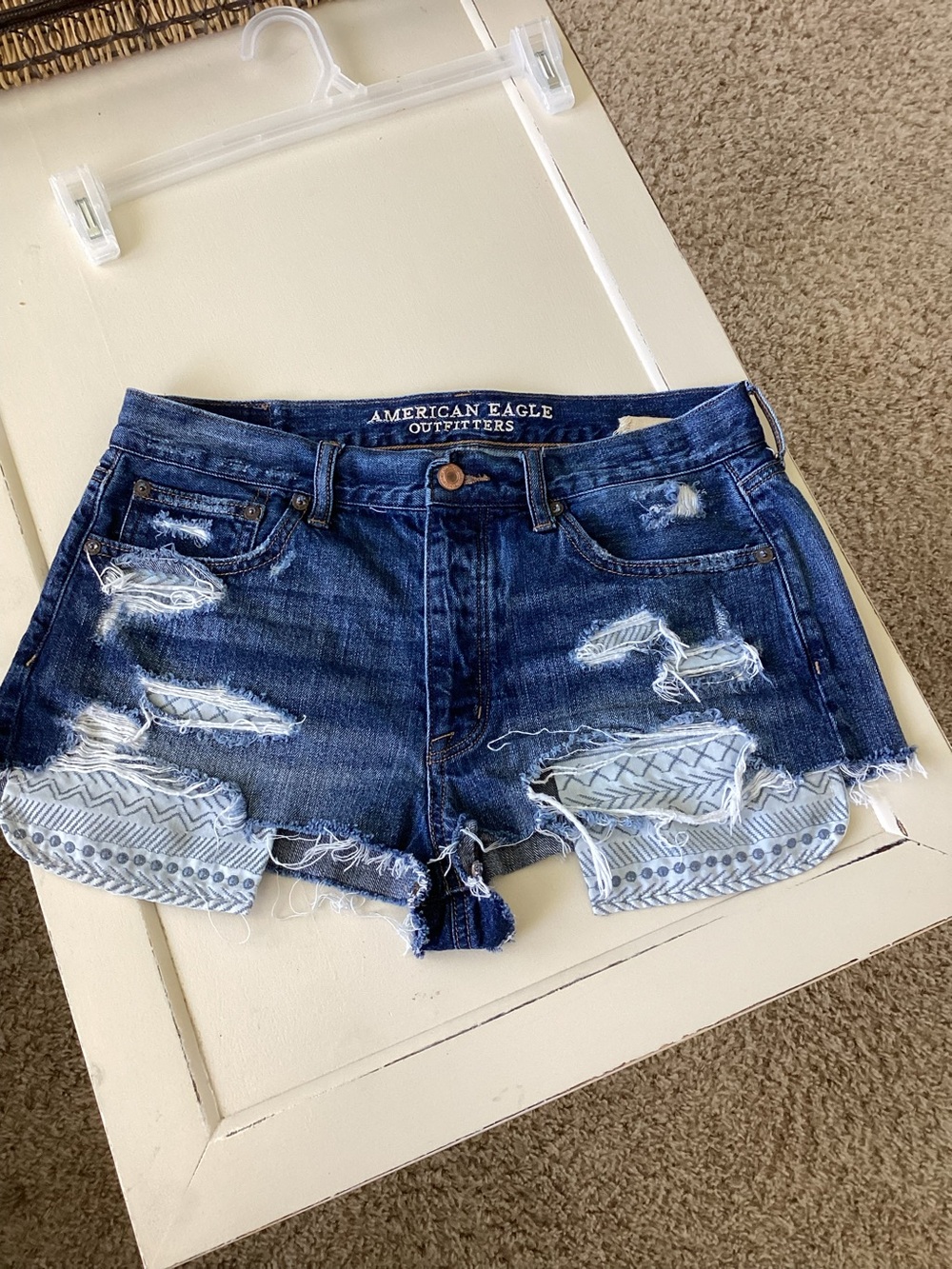 American Eagle Outfitters Hi-Rise Festival Denim Shorts Sz 8👩‍🎤